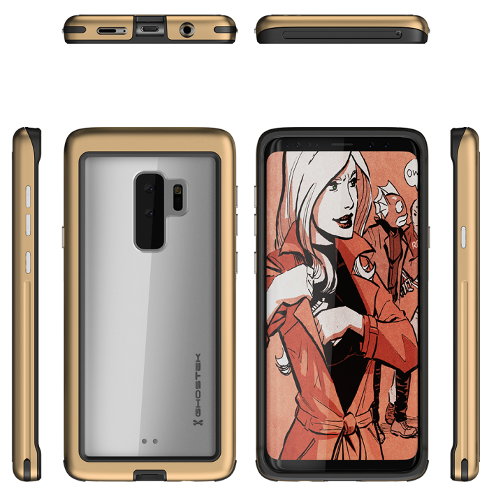 Ghostek - Ghostek Atomic Slim Skal till Samsung Galaxy S9 Plus - Gold