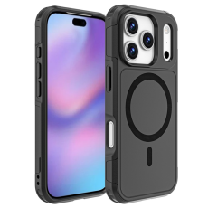 A-One Brand - iPhone 17 Pro Mobilskal MagSafe PC + TPU Anti-drop - Svart
