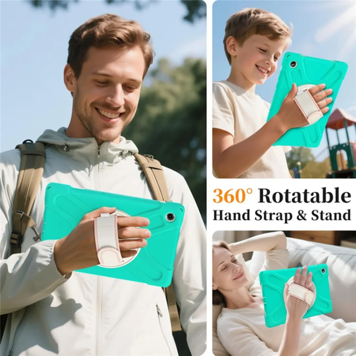 A-One Brand - Galaxy Tab A11 Plus Mobilskal Kickstand Silikon Axelrem