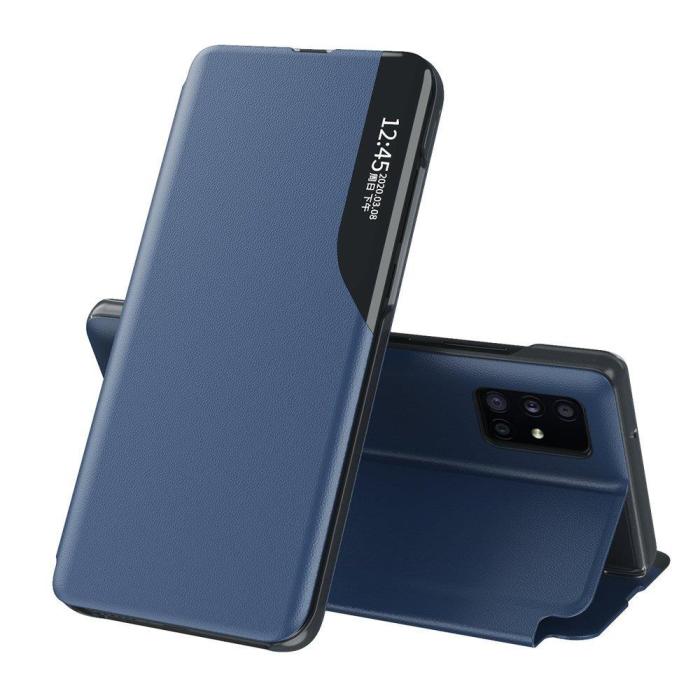 UTGATT1 - Eco Leather View Case Fodral Galaxy S20+ S20 Plus Blå