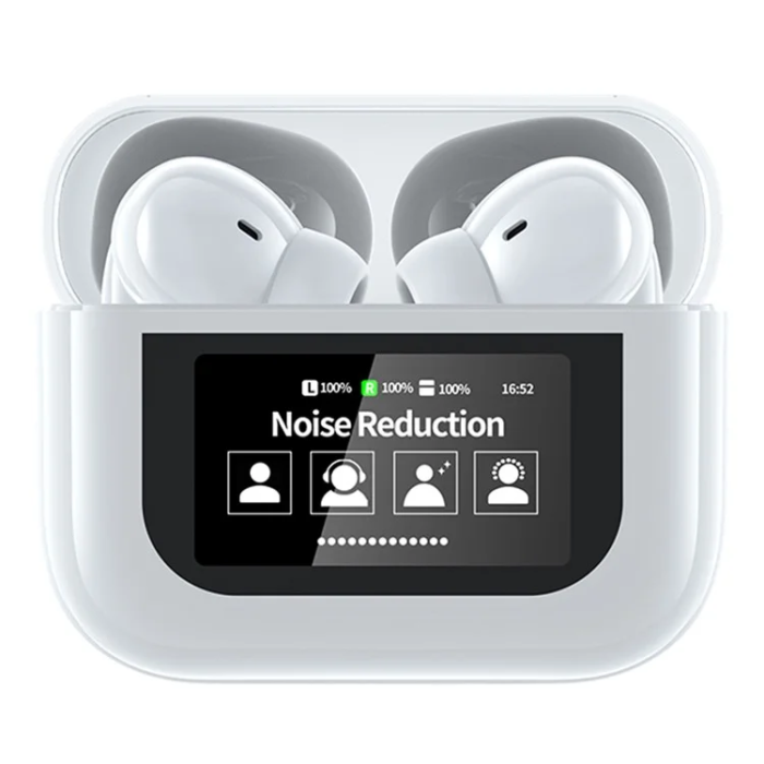 A-One Brand - In-Ear Hörlurar Bluetooth med Pekskärm YW07 - Vit