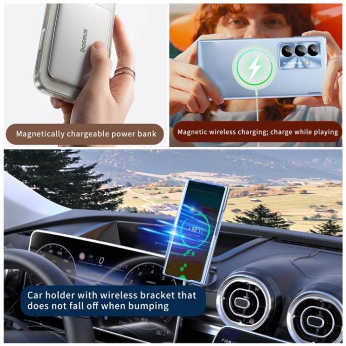 A-One Brand - Mobilskal För Galaxy Z Fold 8 MagSafe Hård PC - Roséguld