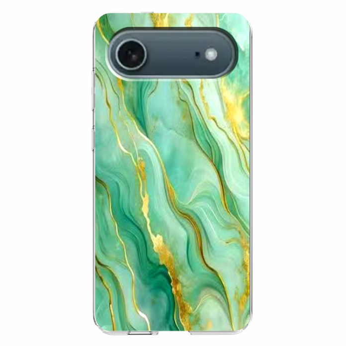 A-One Brand - iPhone Air Mobilskal Marble Pattern Printing Soft - Grön