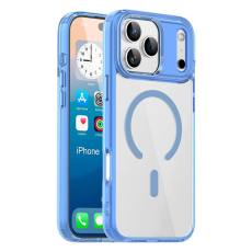 A-One Brand - iPhone 17 Pro Max Mobilskal MagSafe Transparent TPU+PC - Blå