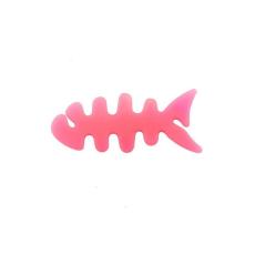 OEM - Kabelhållare för Hörlurar Fish-shaped - Rosa