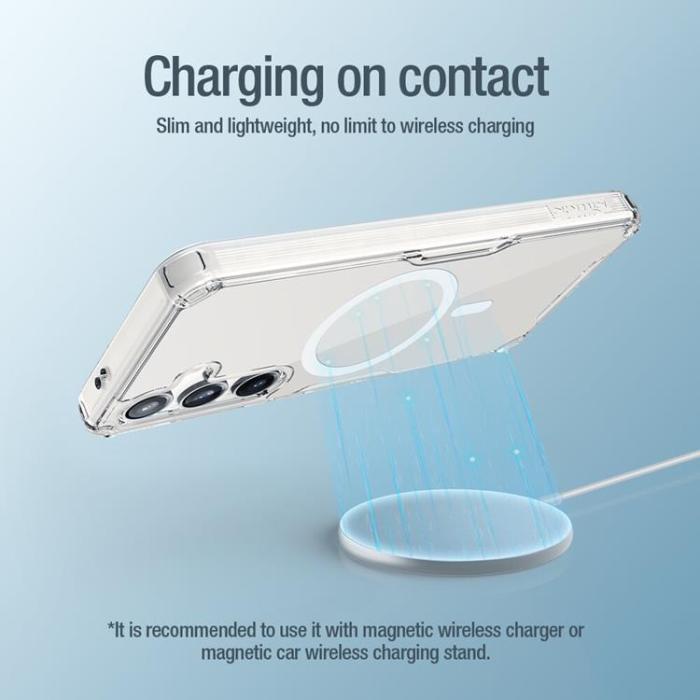 Nillkin - Nillkin Galaxy S24 Mobilskal Magsafe Nature Pro Armored - Vit