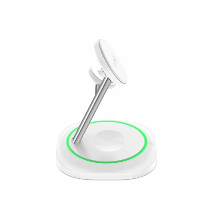 Tech-Protect - 3-in-1 Magsafe Trådlös Laddare iPhone, Apple Watch, AirPods Qi 15W