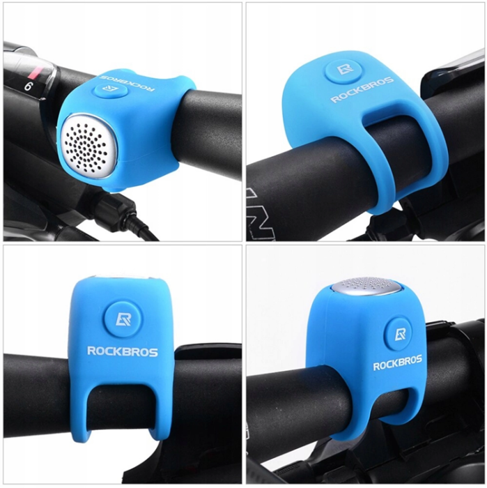 Rockbros - Rockbros Elektronisk Cykel Ring klocka - Blå