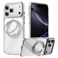 A-One Brand - iPhone 17 Pro Mobilskal MagSafe Kickstand TPU PC - Transparent