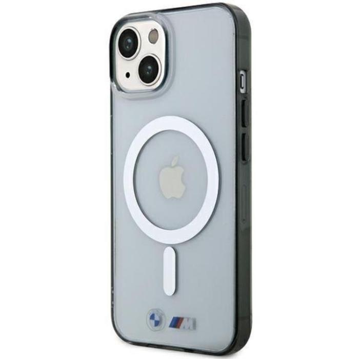 BMW - BMW iPhone 15 Mobilskal Magsafe Silver Ring - Transparent