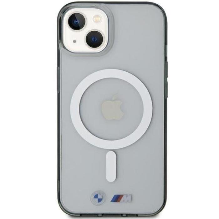 BMW - BMW iPhone 15 Mobilskal Magsafe Silver Ring - Transparent