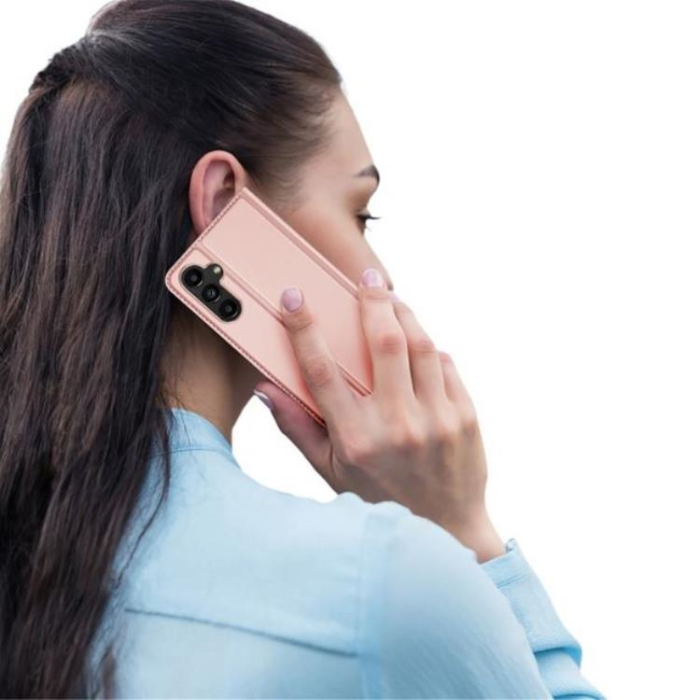 Dux Ducis - Dux Ducis Galaxy A24 4G Plånboksfodral Skin Pro - Rosa Guld