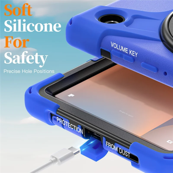 A-One Brand - Mobilskal till Galaxy Tab A11 Kickstand Silikon Axelrem