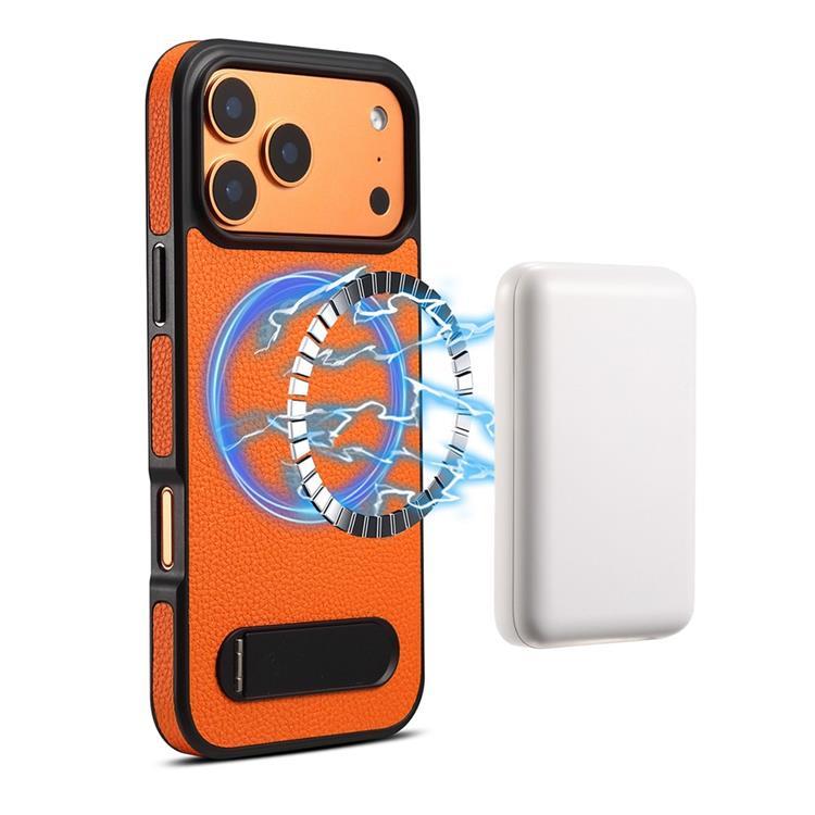 DENIOR iPhone 17 Pro Mobilskal MagSafe A25+3 Kickstand - Orange | 2353 | AlltMobil