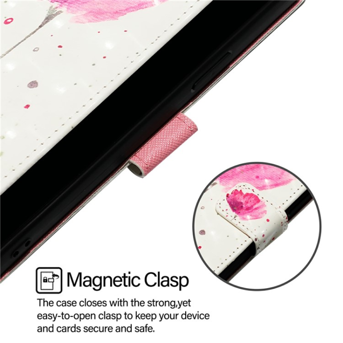 A-One Brand - iPhone 16 Pro Max Plånboksfodral Printing Pattern Med Rem