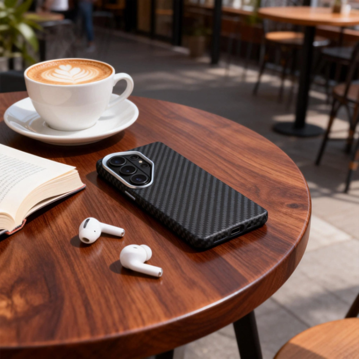 Tech-Protect - Tech-Protect Mobilskal För Galaxy S26 Ultra Magsafe Ion Carbon - Svart/Silver