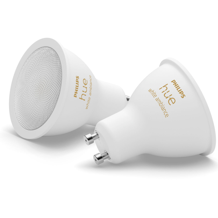 Philips - Philips Hue White Ambiance GU10 400lm 2-pack