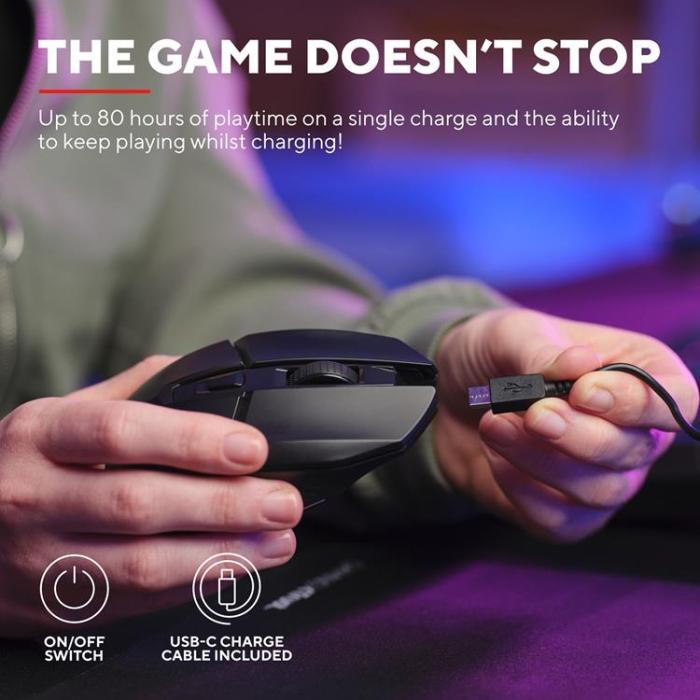 Trust - TRUST GXT 110 Felox Illuminated Trådlös Gaming Mus - Svart