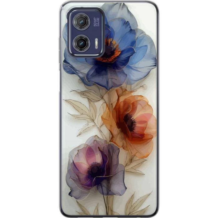 iSecrets - Mobilskal till Motorola Moto G73 med Silkesblommor