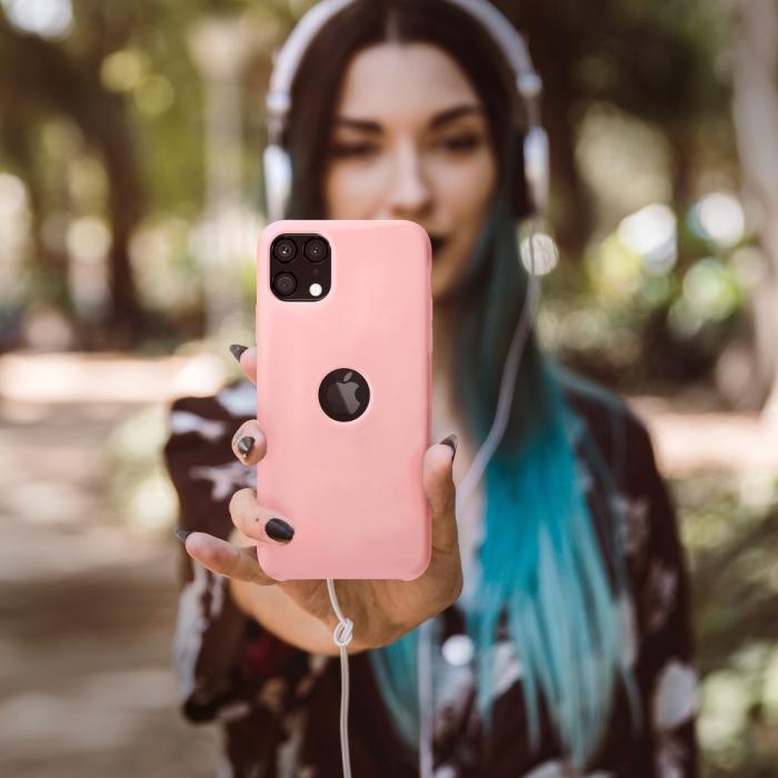 UTGATT1 - Forcell Silikon Skal till iPhone 13 PRO MAX Rosa