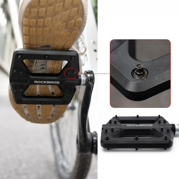 Rockbros - Rockbros Nylon Cykelpedaler 2022-12A - Svart