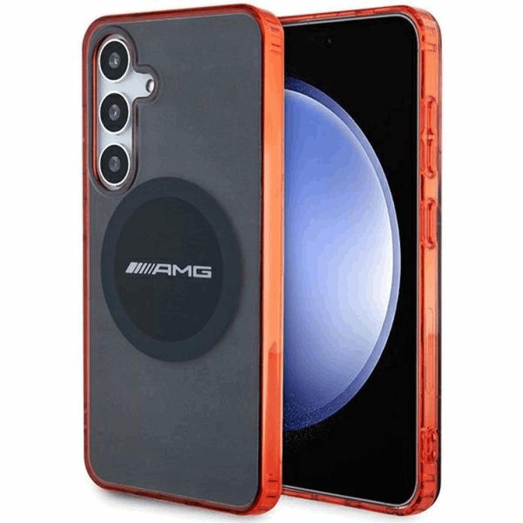 AMG Galaxy S24 Mobilskal MagSafe Transparent Bicolor - Svart | 2353 | AlltMobil