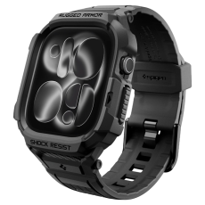 Spigen - Spigen Armband F&ouml;r Apple Watch 12 (46mm) Rugged Armor Pro - Matte Svart