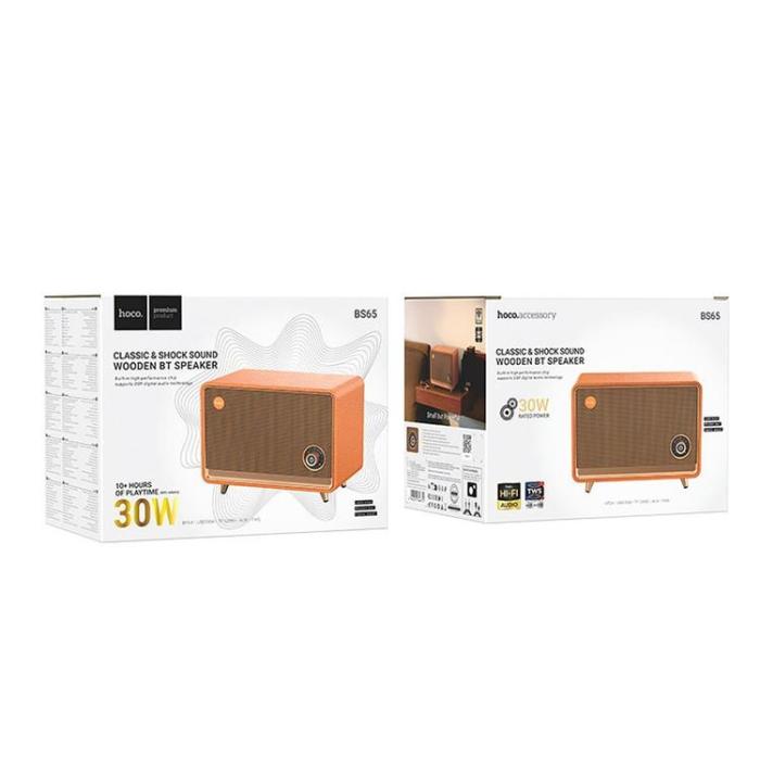 Hoco - Hoco Högtalare Bluetooth Retrostil BS65 - Orange