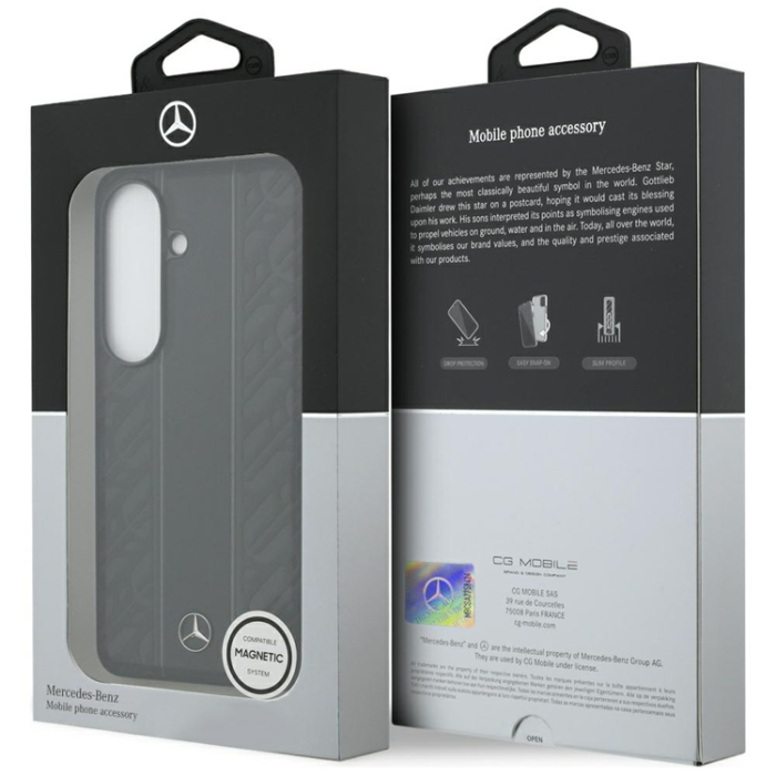 Mercedes - Mercedes Mobilskal För Galaxy S26 MagSafe Laurel Leaves Vertical Stripes