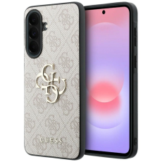 Guess - Guess Mobilskal F&ouml;r Galaxy A37 5G L&auml;der 4G Metal Logo - Rosa