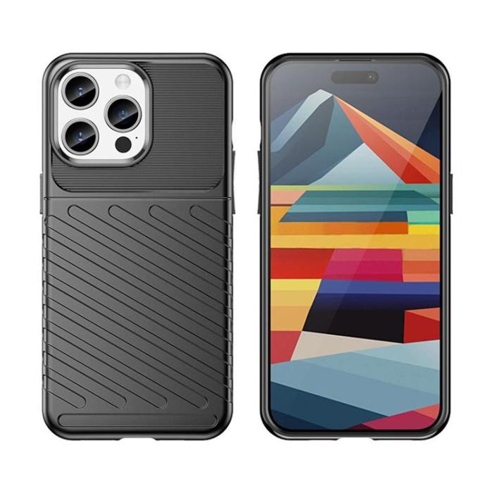 OEM - iPhone 15 Pro Mobilskal Thunder Armored - Svart