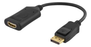UTGATT1 - Deltaco DisplayPort till HDMI Adapter - Svart