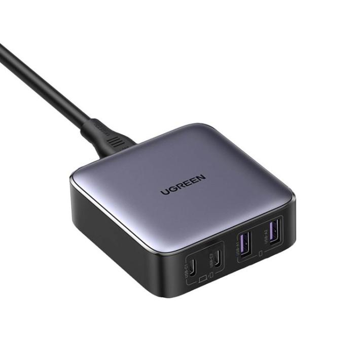 UTGATT1 - Ugreen Nexode Bordsladdare 65W 2xUSB Till 2xUSB-C - Grå