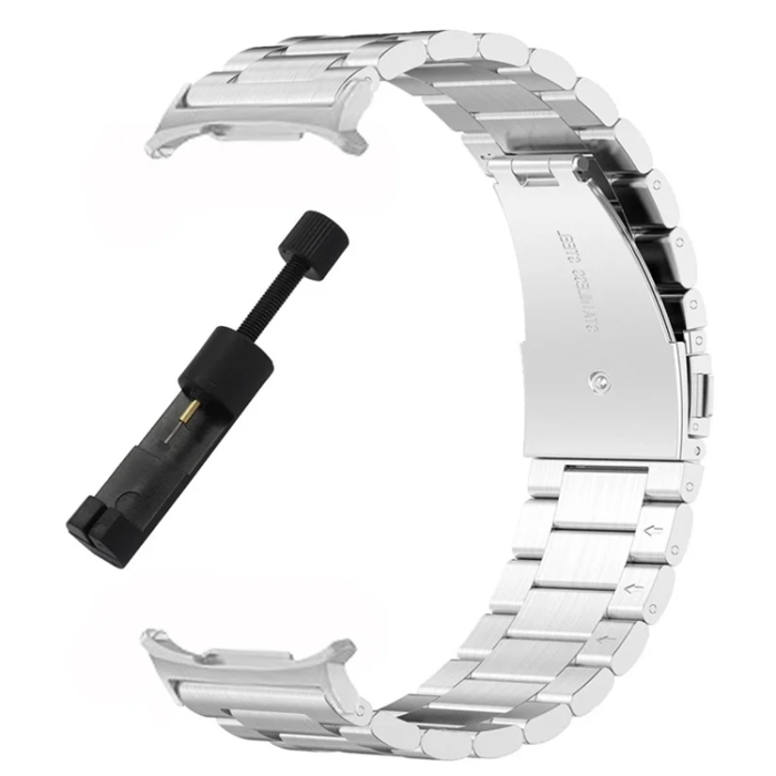 A-One Brand - Galaxy Watch 8 (44mm/40mm) Armband Stainless Steel Three Bead