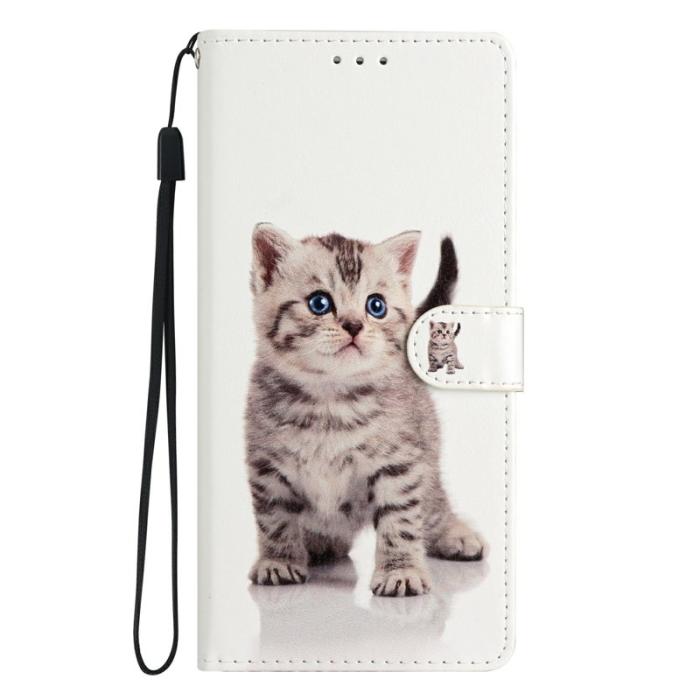OEM - Samsung Galaxy A57 Plånboksfodral Konstläder Mönstertryck - Söt Katt