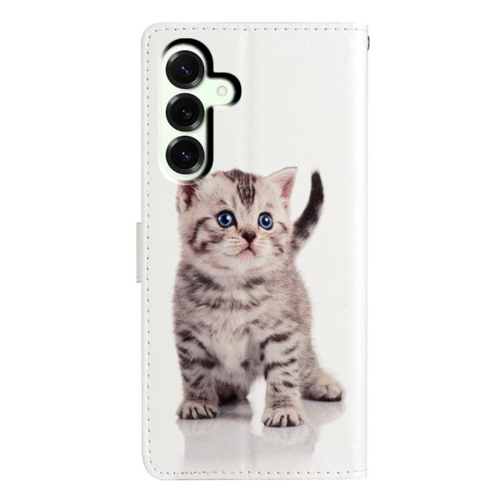 OEM - Samsung Galaxy A57 Plånboksfodral Konstläder Mönstertryck - Söt Katt