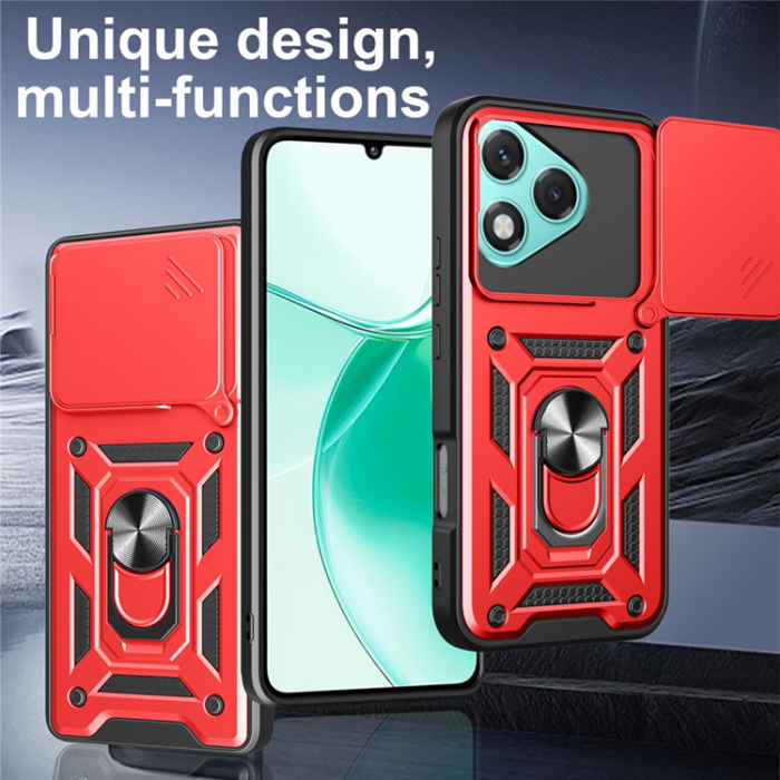 A-One Brand - Honor 400 Lite 5G Mobilskal Kickstand - Röd