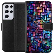 Gustaf - Pl&aring;nboksfodral till Samsung Galaxy S21 Ultra 5G med Disco