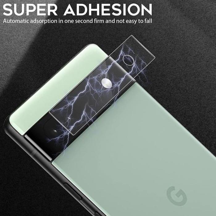 OEM - [1-PACK] Google Pixel 6a Härdat Glas Skärmskydd Kameralinsskydd - Clear