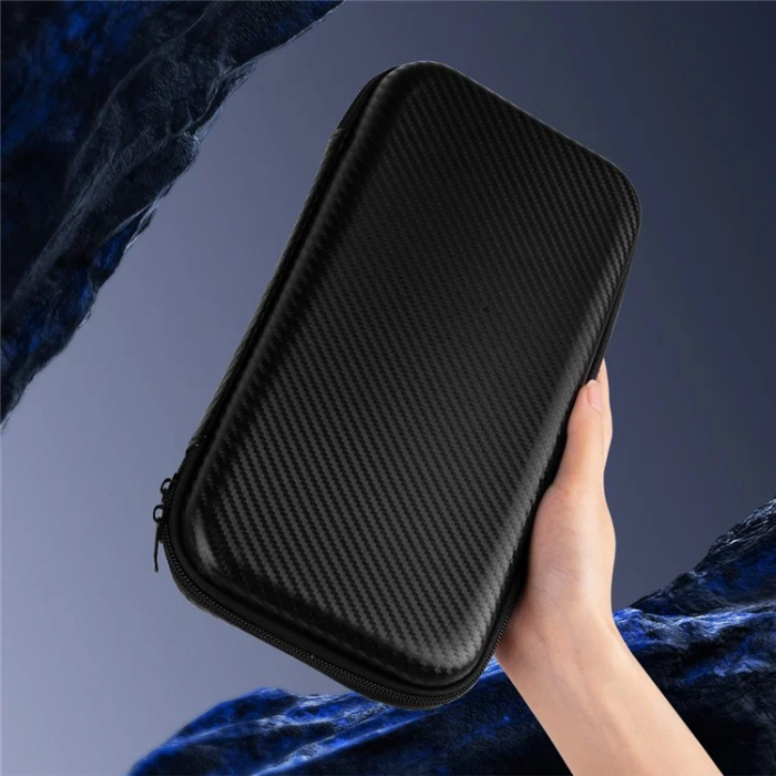 OEM - Nintendo Switch 2 Fodral Carbon Fiber - Svart