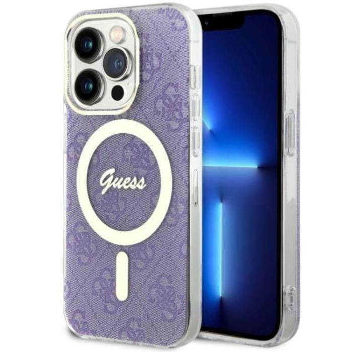 Guess - Guess iPhone 14 Pro Max Mobilskal MagSafe - Lila