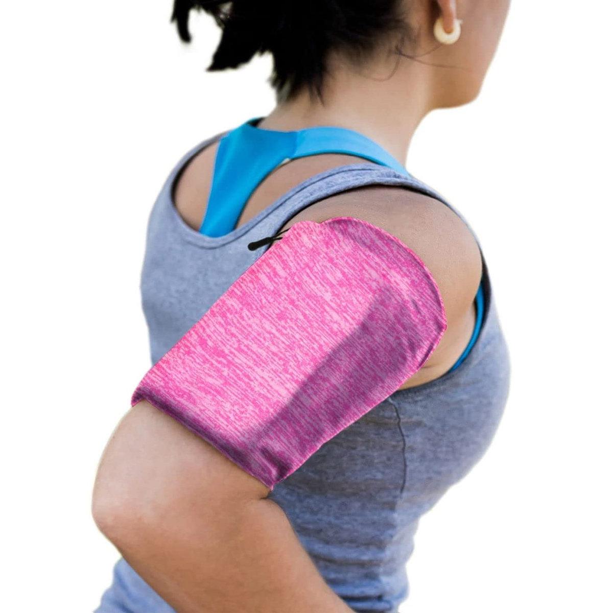 Elastic Fabric Armband S Running Fitness - Rosa | 5123 | AlltMobil