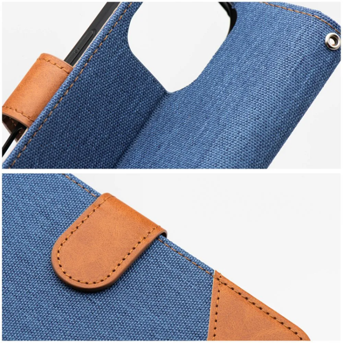 A-One Brand - iPhone 17 Pro Max Plånboksfodral Jeans - Blå