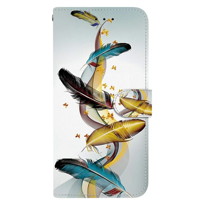A-One Brand - iPhone 17 Pro Max Plånboksfodral Med Lanyard - Butterfly Feather
