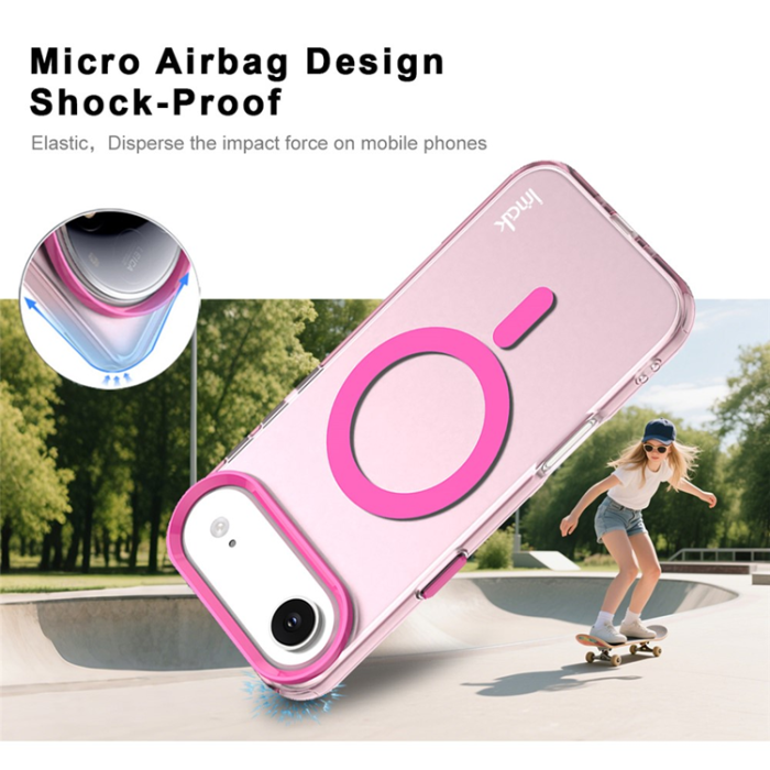 Imak - IMAK iPhone 17 Air Mobilskal MagSafe Anti Drop - Röd