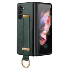 SULADA - SULADA Fashion Series Mobilskal till Galaxy Z Fold5 L&auml;der Gr&ouml;n