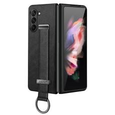 SULADA - SULADA Fashion Series Mobilskal till Galaxy Z Fold5 L&auml;der Svart