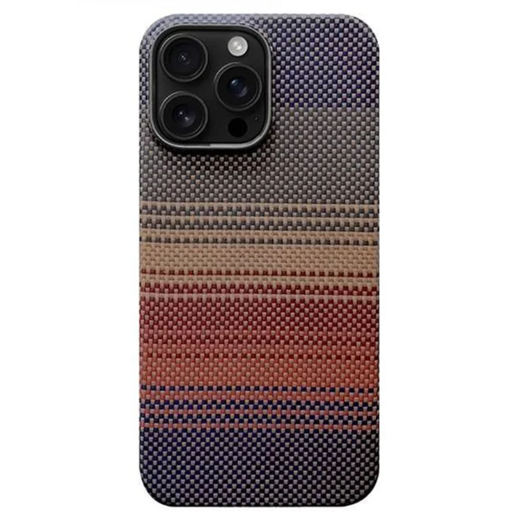 iPhone 16 Pro Mobilskal Magsafe Aramid Fiber Gradient - Gul | 2353 | AlltMobil