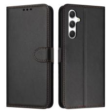 OEM - Pl&aring;nboksfodral f&ouml;r Samsung Galaxy S26 Konstl&auml;der med st&auml;ll - Svart