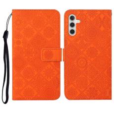 OEM - Pl&aring;nboksfodral f&ouml;r Samsung Galaxy S26 Konstl&auml;der - Orange